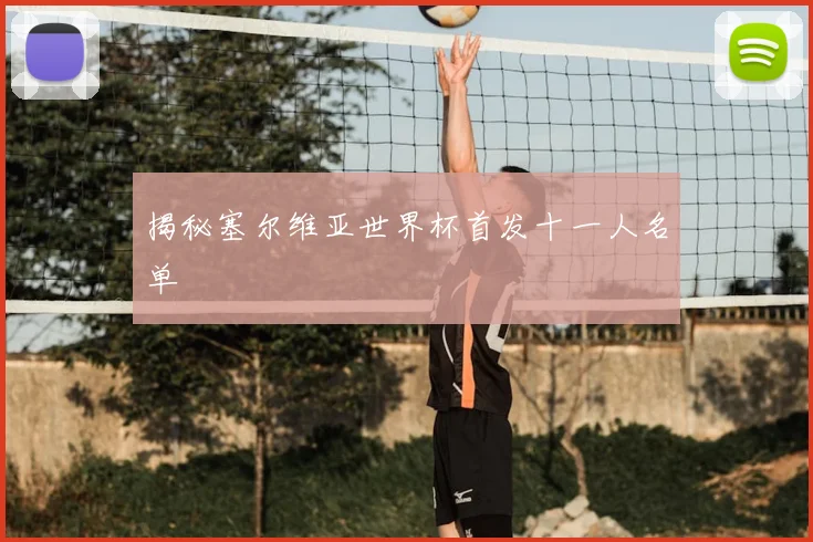 揭秘塞尔维亚世界杯首发十一人名单